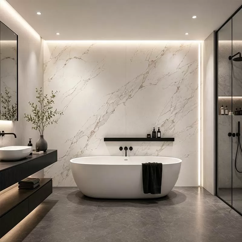 UV Marble Sheet &mdash; Premium Marble Look, Faster Installation
